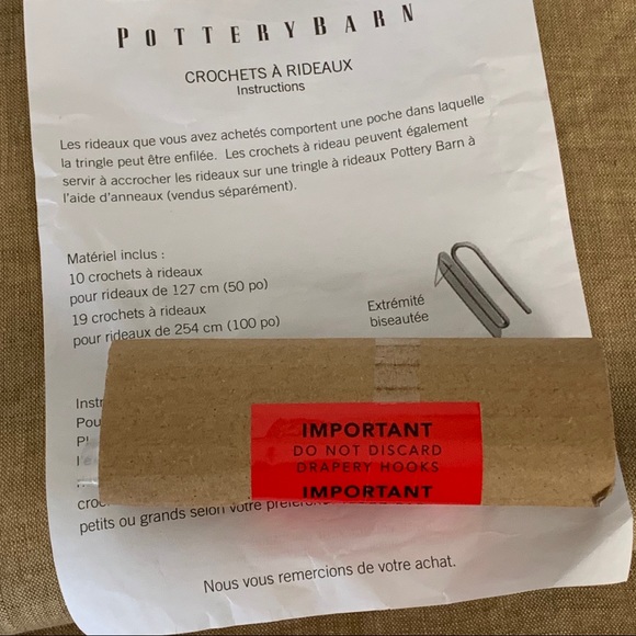 Pottery Barn1 Belgian Flax Linen Drape Panel - Picture 3 of 6